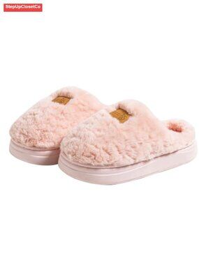 Fuzzy Memory Foam Slippers Closed-Toe Cozy Indoor House Shoes